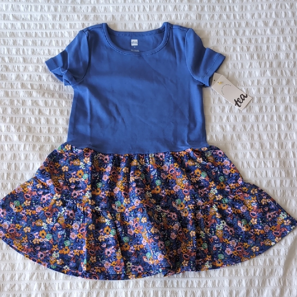 Tea Collection Mixed Media Dress NWT